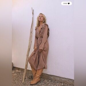 NWT Free People Making Memories Midi Dress Medium